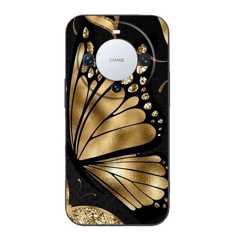 Gold Foil Art Silicone Phone Case Cover