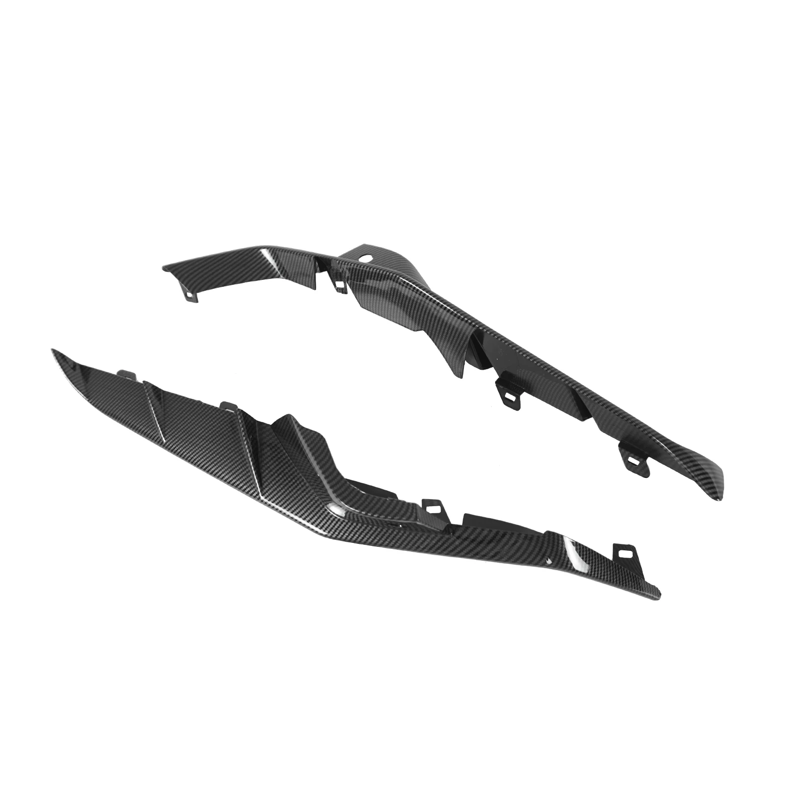 쉐보레 코르벳 C8 Z06/E-Ray 2020-2025 프론트 범퍼 카나드 윙 와이드바디 버전 글로시 블랙 카본 파이버 도색