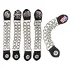 NEW 4pcs/set metal Motorcycle Vest Extenders Biker Clothing Chainmail For Motor Vest Jacket Extender Buttons Buckles 4