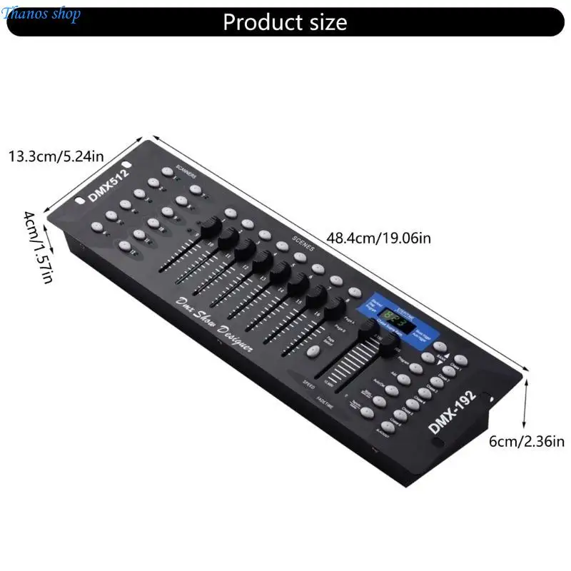 고급 192 채널 DMX512 이벤트 플래너 용 조명 컨트롤러 콘솔 X37A