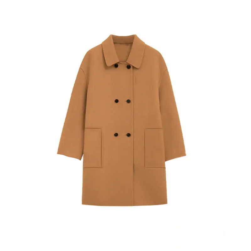 Thicken Autumn Winter Woolen Coat Children's Long Wool Double-breasted Jacket Boys Windbreaker Kids Winter Overcoat S93