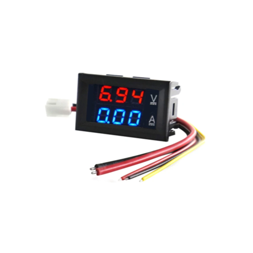 tailors tape measure High Quality DC 100V 10A Voltmeter Ammeter Blue + Red LED Amp Dual Digital Volt Meter Gauge inside caliper Measurement & Analysis Tools