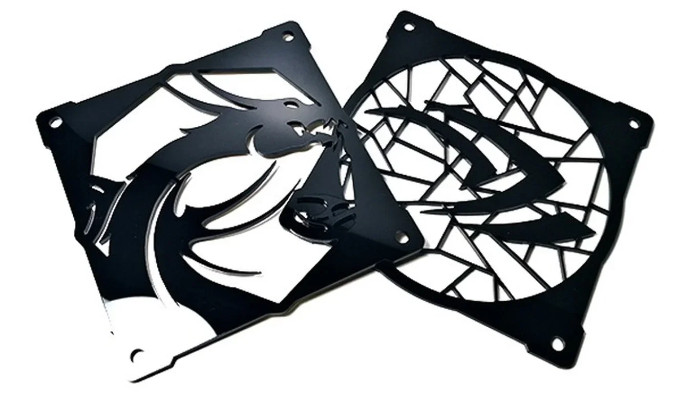 Cooling Fan Cover Acrylic 12cm pc Case Fan Dustproof Filter Net Water Cooling Faça Você Mesmo para pc Gamer Cabinet Decoration 120 mm - Imagem 4