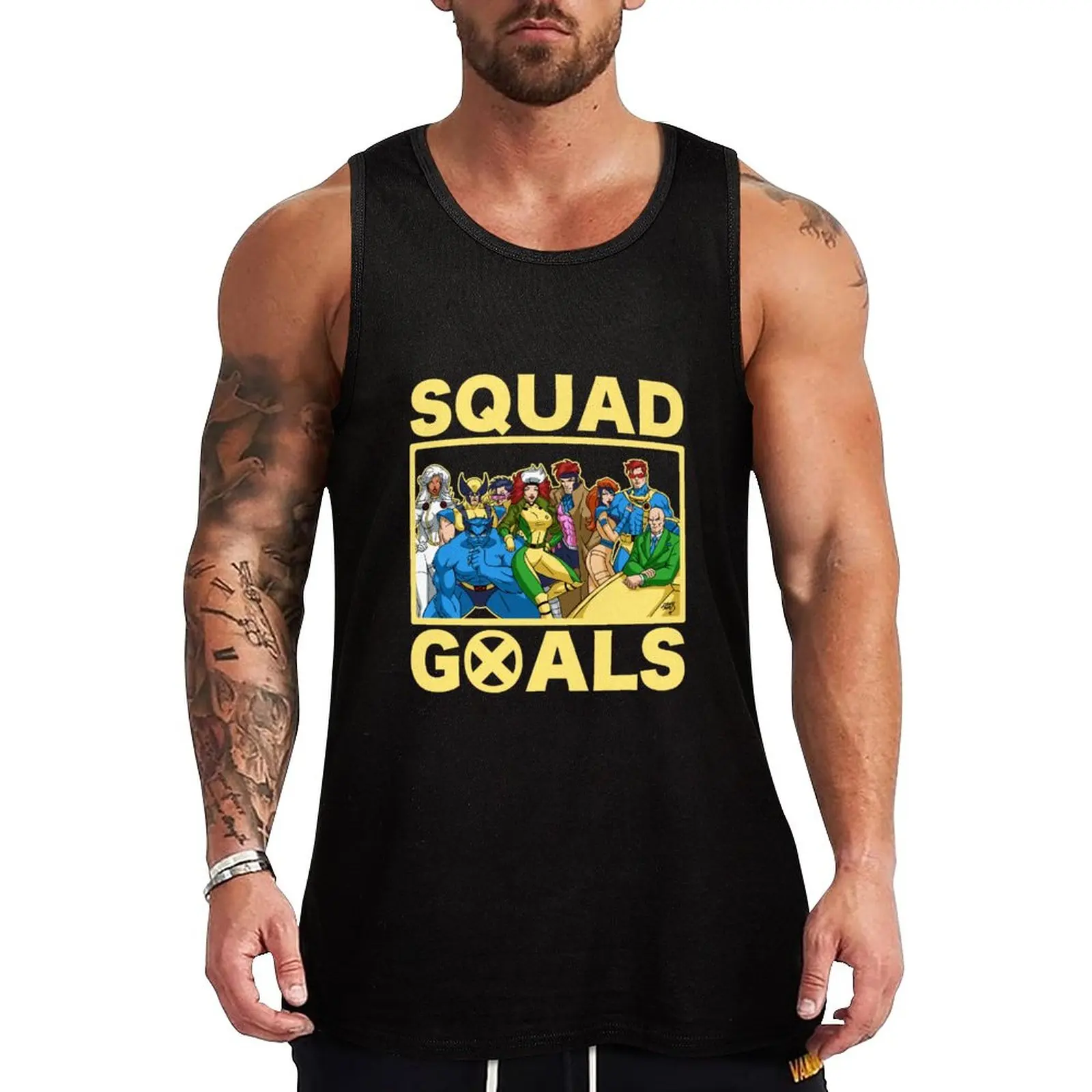 

New X Squad Goals Tank Top Gym t-shirt man best selling products
