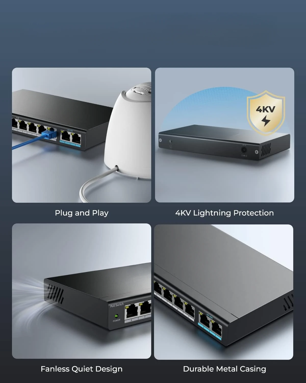 Who Sells REOLINK 8-Port PoE Switch Power Your Security Cameras
