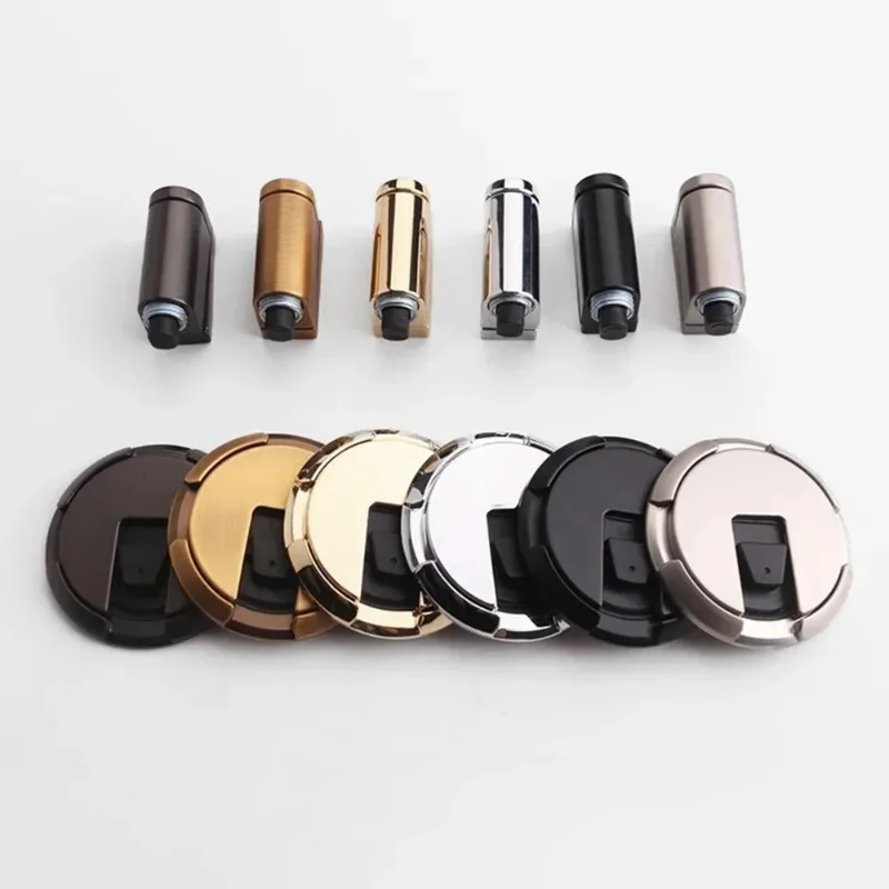 솔리드 메탈 문짝 스토퍼, 기계식 자동 잠금 정지 높이 조절 스티커 및 나사 고정, DIY 숨겨진 문짝 홀더 업데이트