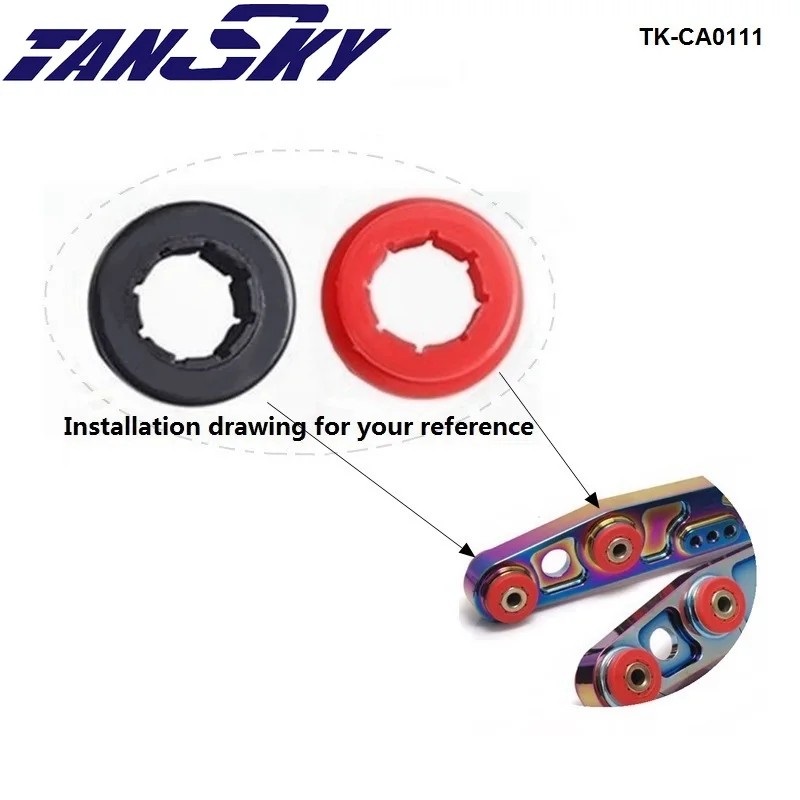 12pcs/lot Lower Control Arm Rear Camber Bushing Kit Red/Black EP-CA0111