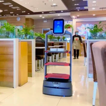 Prodotto di intelligenza artificiale cameriere robot catering consegna robot hotel ristorante