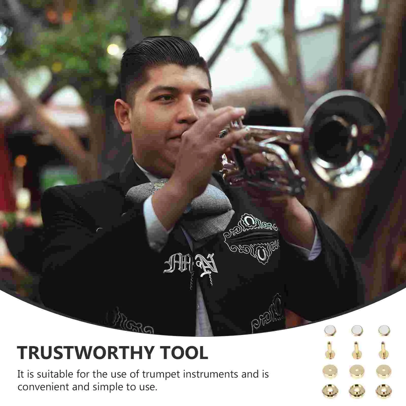 

Music Instruments for Adults Small Button Tool Musical Accessory Cover Buckle White Piston