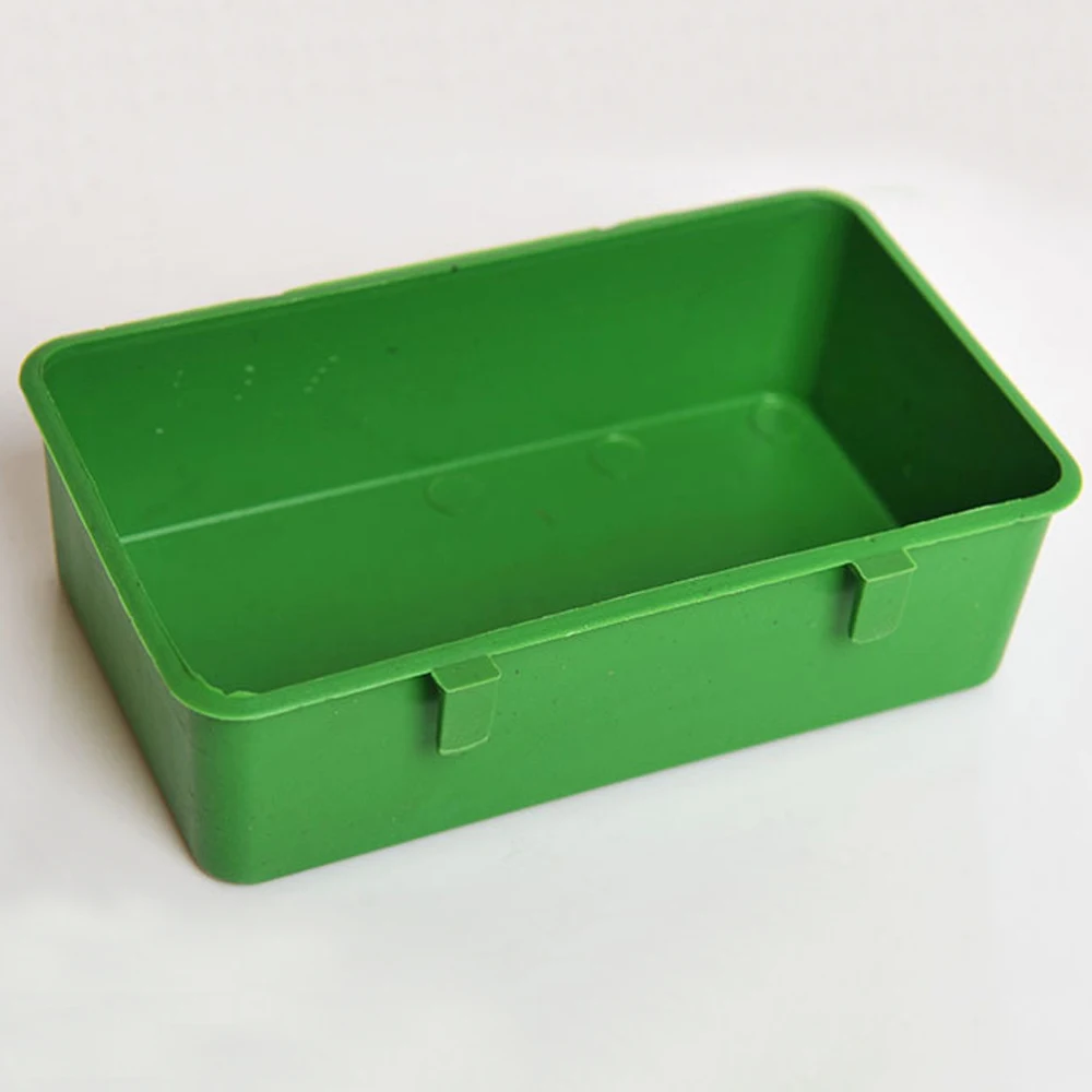 Bird Parrot Food Water Bowl Feeder Plastic Pigeons Birds Cage Sand Cup Feeding Holder
