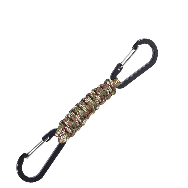 Semptec rimorchio: Set di 2 portachiavi in paracord con moschettone e