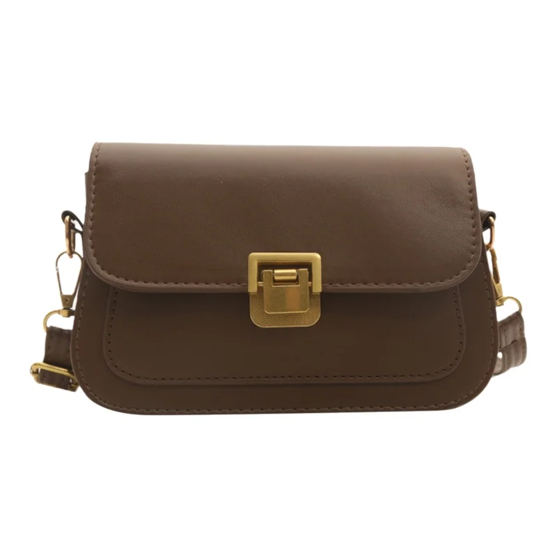 Elegant Crossbody Bag - Stylish PU Leather Small Square Shoulder Purse