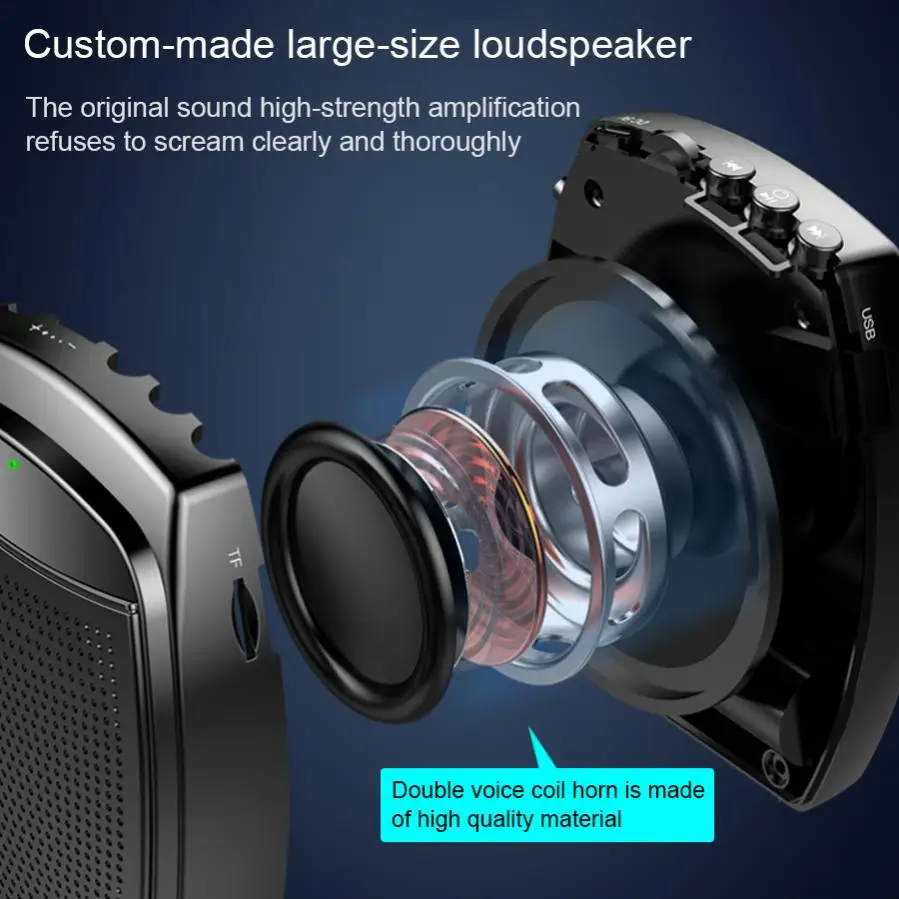 

МегаФон S23, усилитель голоса, микрофон для учителя Speaker 5W, перезаряжаемый громкоговоритель, MP3-плееры, радио для гидов и встреч