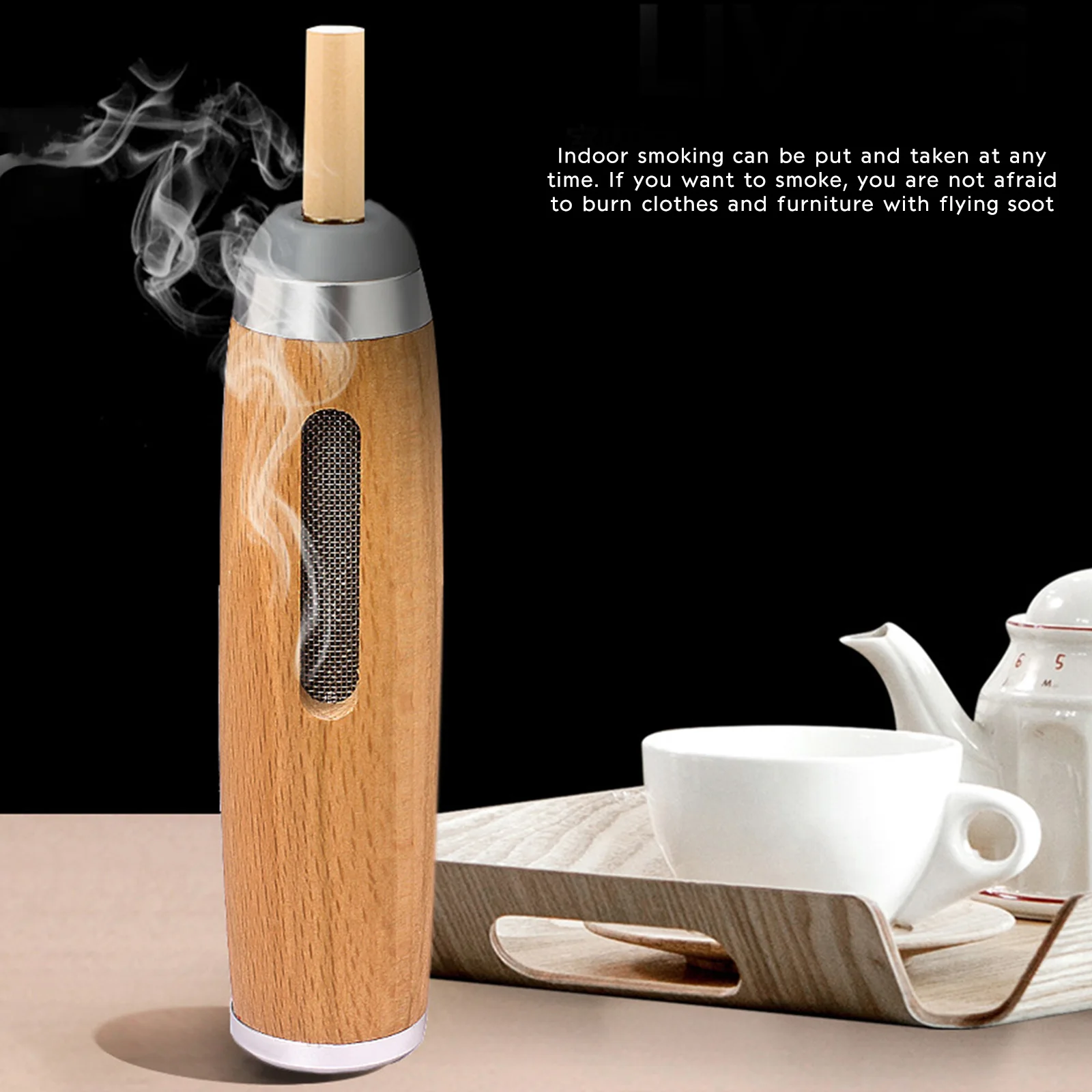 Car Ashtray Portable Ashtray Mini Car Ashtray Wood