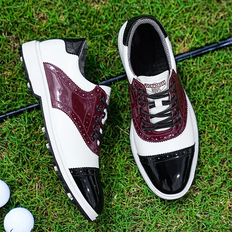 New Men's Golf Shoes Grass Anti slip Golf Training Shoes Classic Fashion Lefu Shoes Outdoor Sports Hiking and Walking Shoes 2