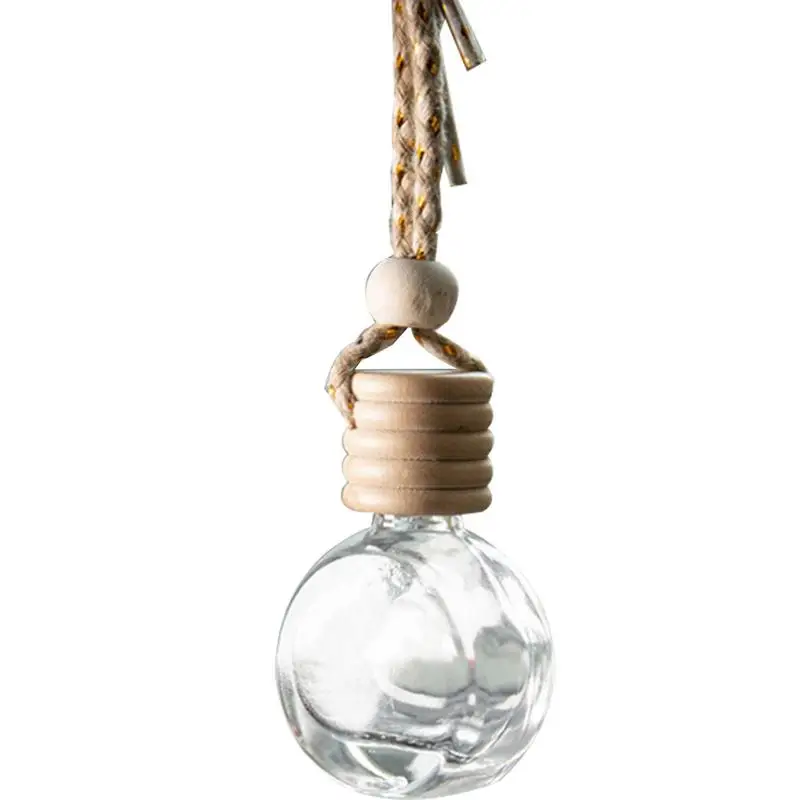 Lot De 20 Diffuseurs Suspendus Pour Voiture En Verre 8 Ml - Forme Diamant, Bouchon Liège, Corde Réglable - Pour Huiles Essentielles Ou Parfums
