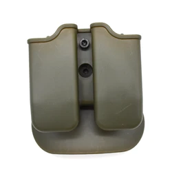 Tactical Holster with Double Magazine Pouch and Belt Attachment (Green mag pouch)