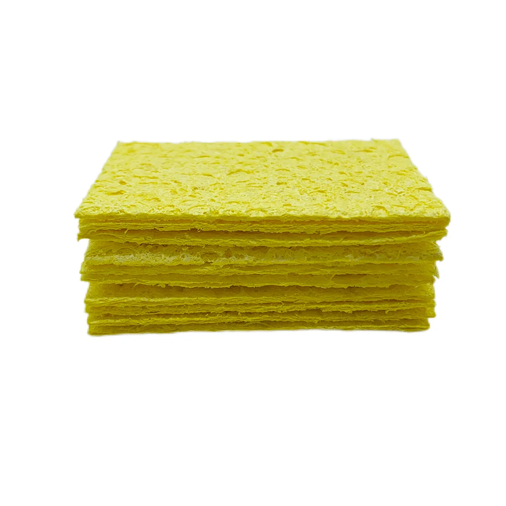 5/10Pcs Soldering Iron Tip Cleaning Sponge Pads Eletric Welding High Temperature Resistant Compressed Sponge Welding Accessories Soldering Iron Tip Cleaner Soldering Iron Cleaner