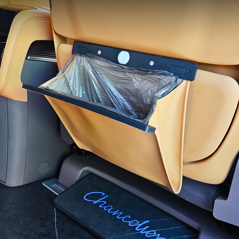 For DENZA D9 car garbage bag can, special products for rear seats, magnetic storage storage and modification artifact