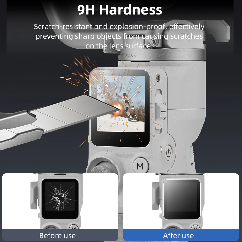 Camera Lens Protector Tempered Glass Film 9H Anti-scratch Cover for DJI RS 4 Mini Tempering Screen Films