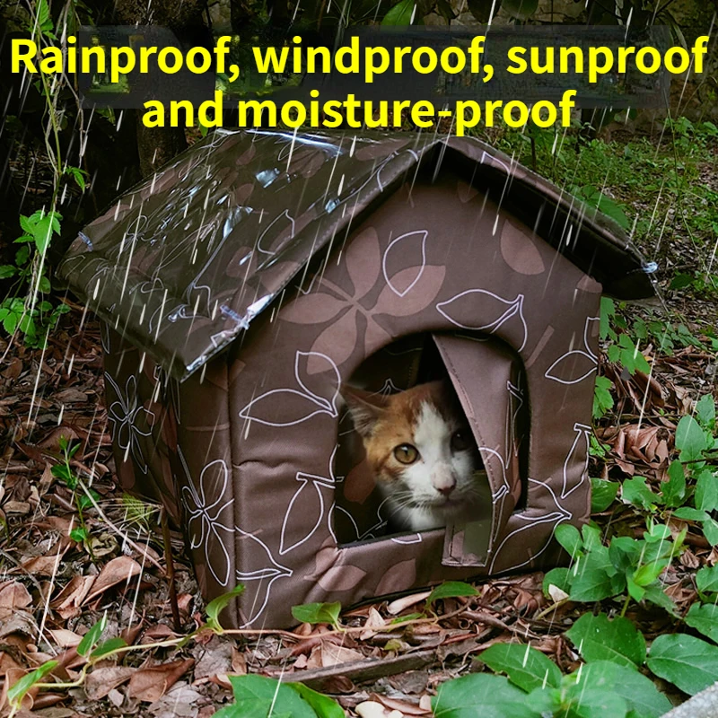 Stray cat dog rescue waterproof and warm outdoor tent cat kennel kennel for small and medium-sized pets indoor and outdoor use Stray cat dog rescue waterproof and warm outdoor tent cat kennel kennel for small and medium-sized pets indoor and outdoor use