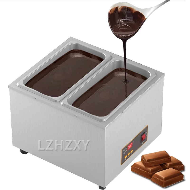 Electric Chocolate Cheese Melting Machine Heater Commercial Double Hot Pot Fountain Boiler Dipping Cylinder Melter Pan Warmer 2