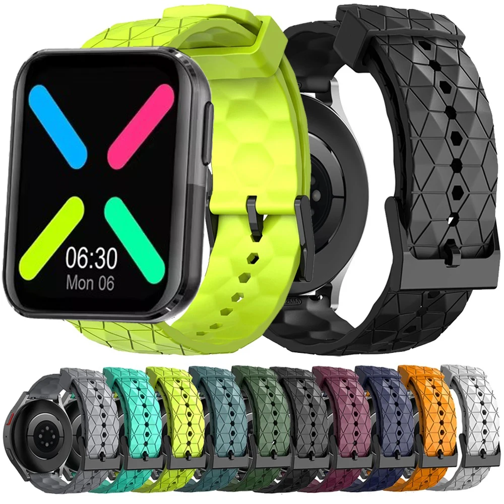 Silicone Soft Breathable Sports Watchband Strap