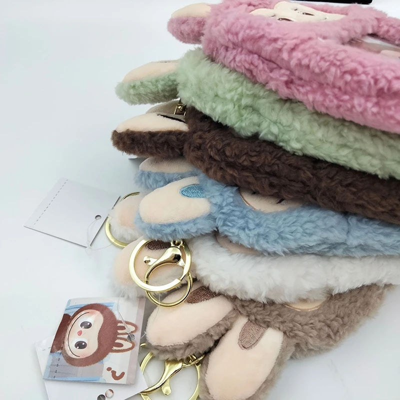 Cartoon Labubu Card Holder Kawaii Photocard Holder 3 Inch Card Storage Bag Keychain Pendant Gifts Students School Stationery 5