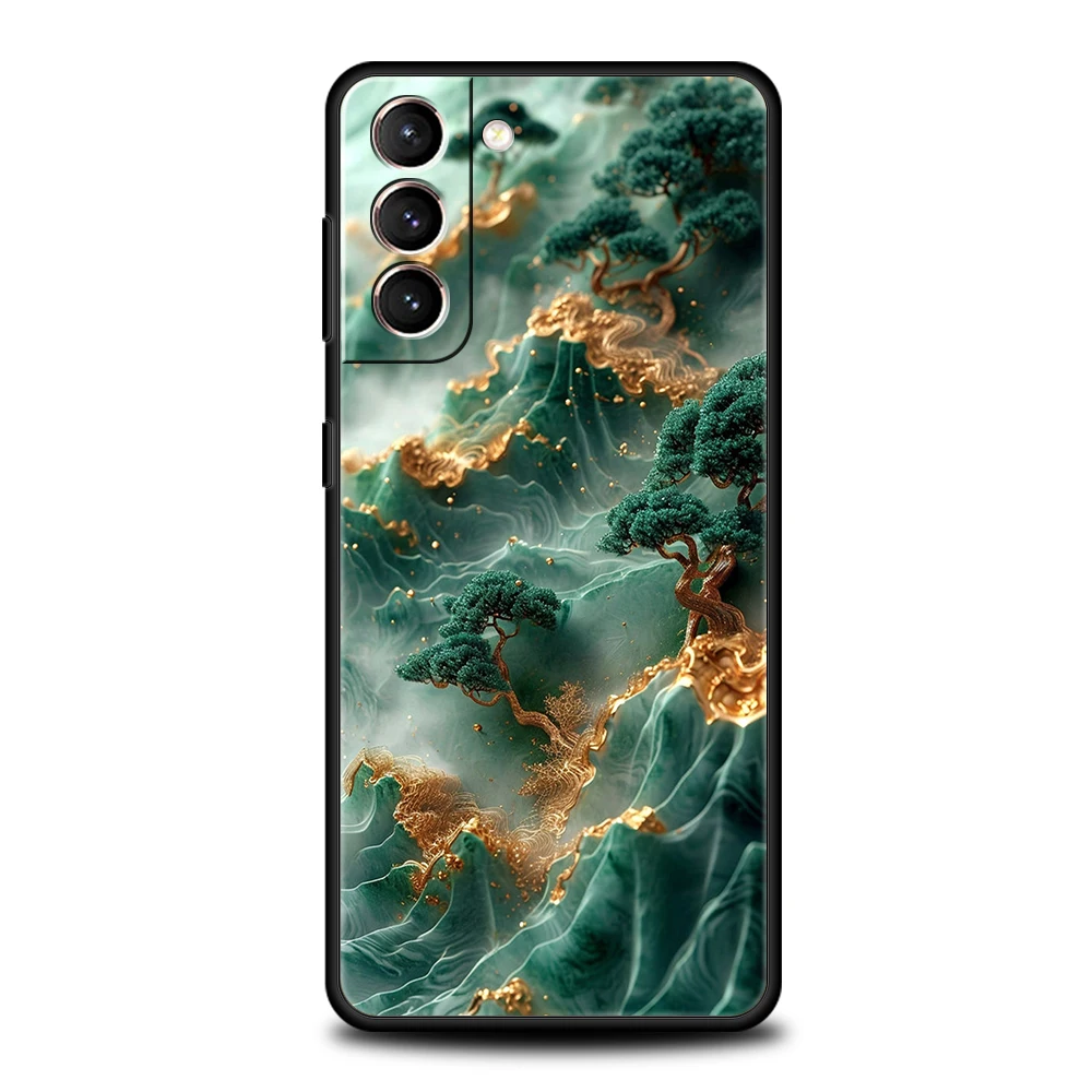 Landscape Painting Silicone Shockproof Phone Case