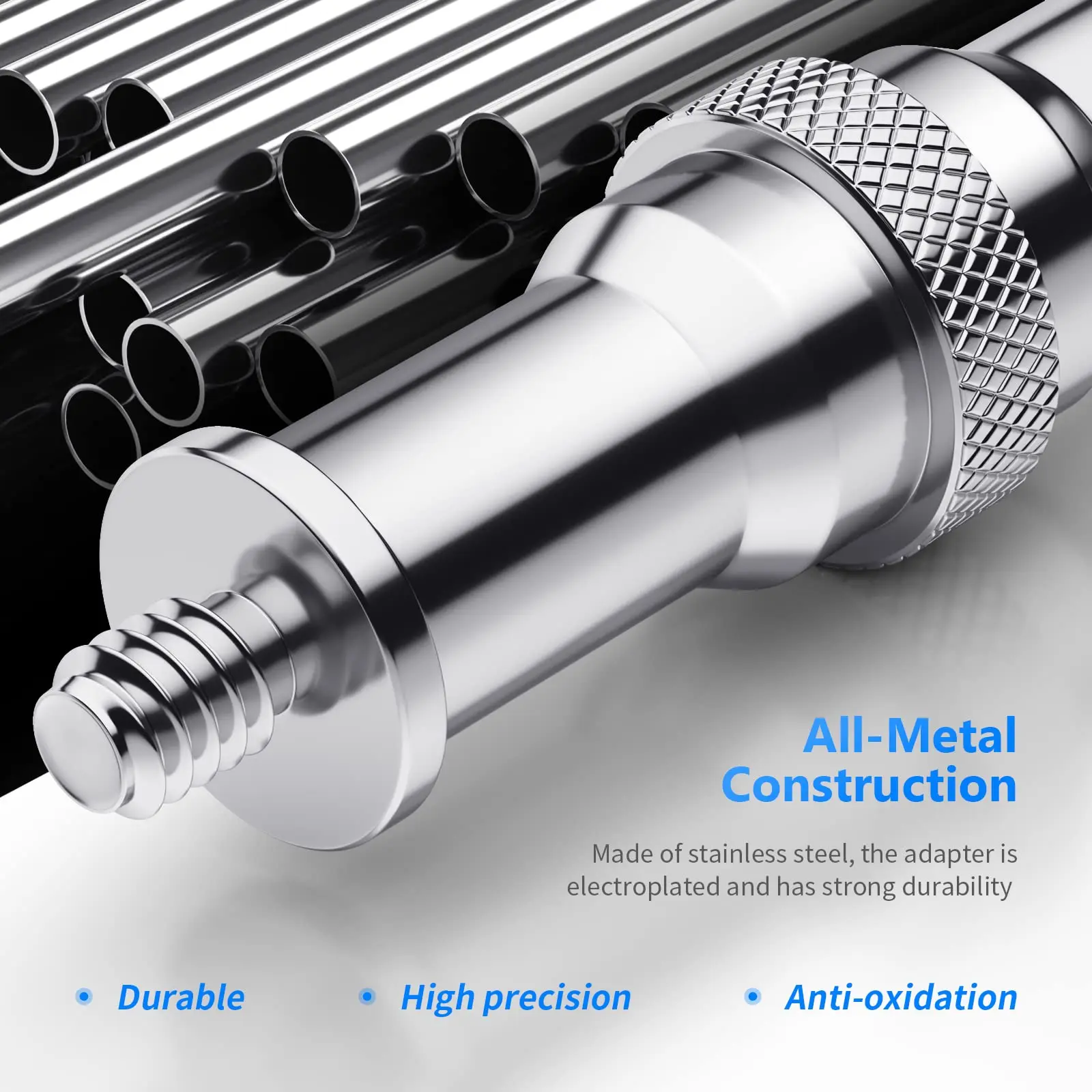 1/4 To 3/8 Inch Metal Male Convertor Threaded Screw Adapter Spigot Stud,For Stud
