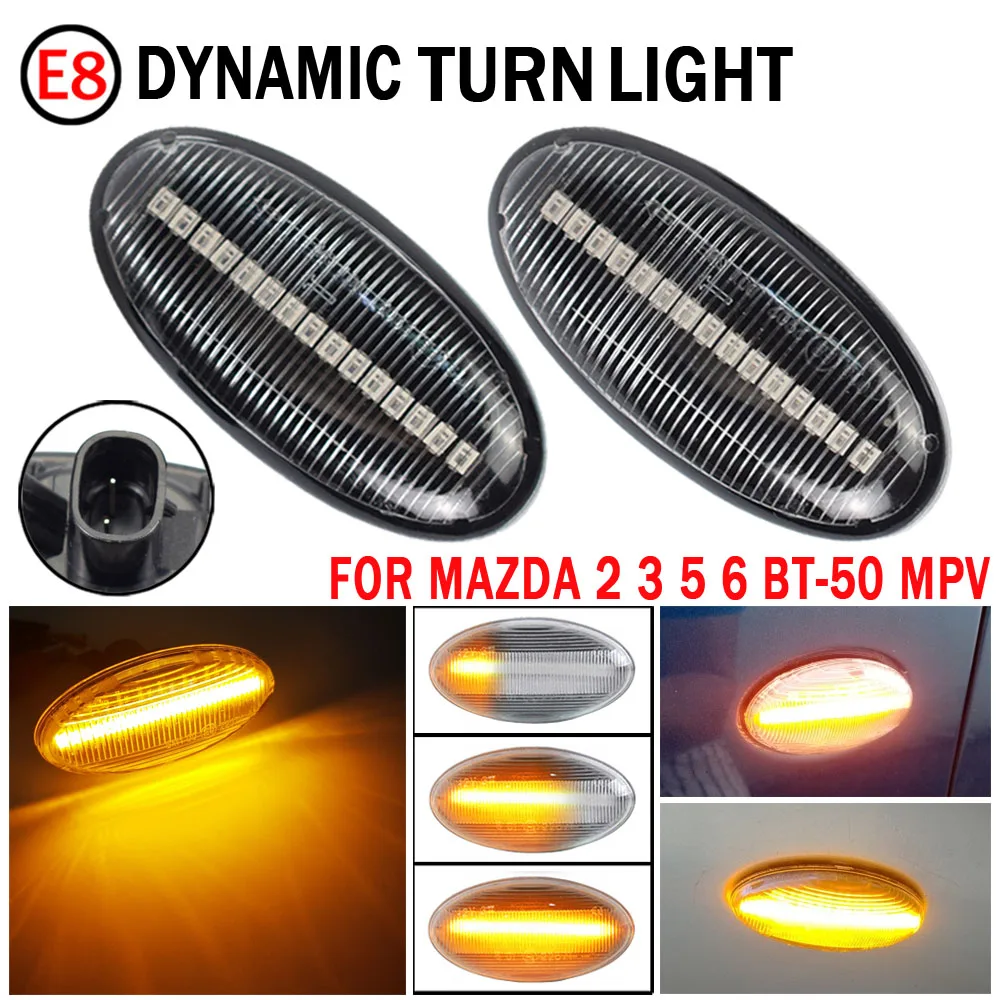 For MAZDA 2 3 5 6 BT-50 MPV II  ȣ ̵ Ŀ Ʈ LED ̳ Flasher Repeater Blinker 2006 2007 2008 2009 2010