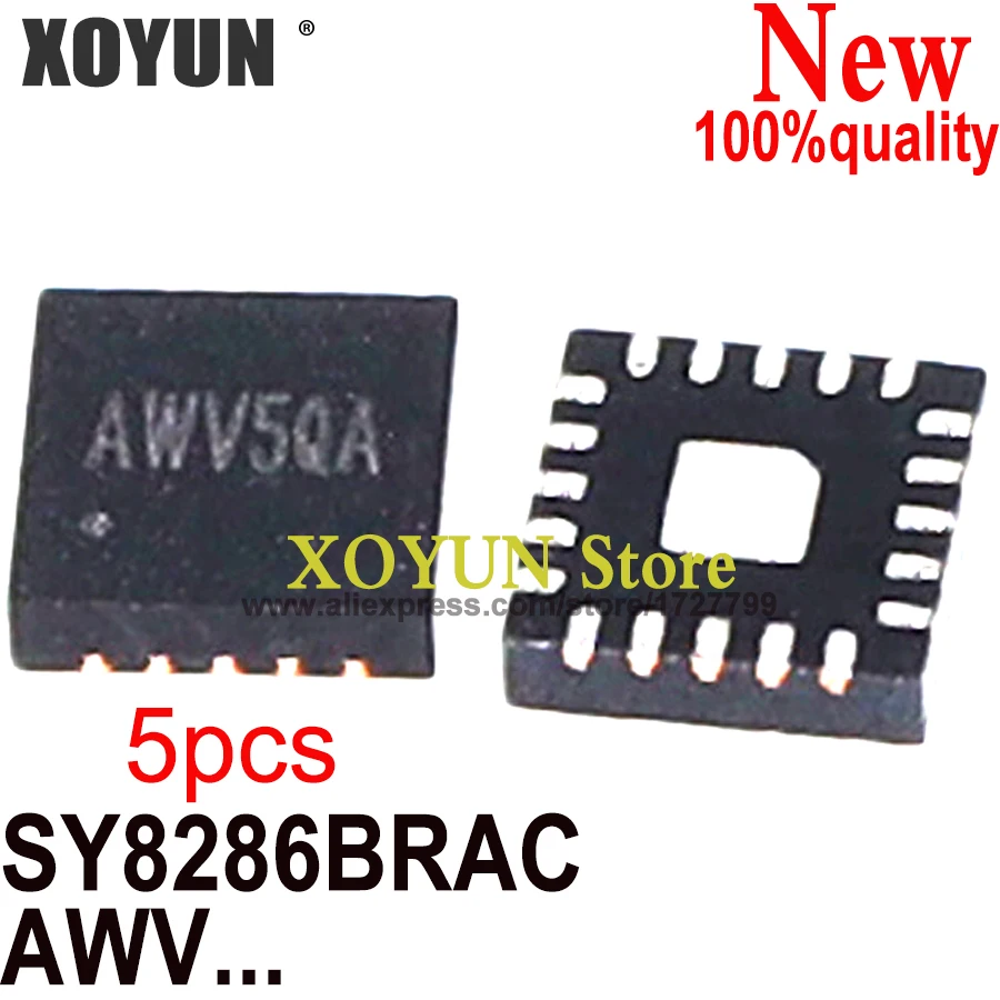5pcs 100% New Sy8286 Sy8286b Sy8286brac Awv5lc Awv5qb Awv5