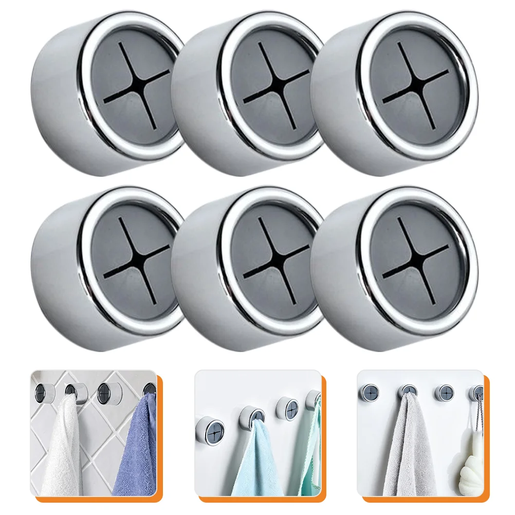 

Hook up Kitchen Towel Holder for Round Wall Mount Hand Bathroom Adhesive Rag Mounted Hooks Rack