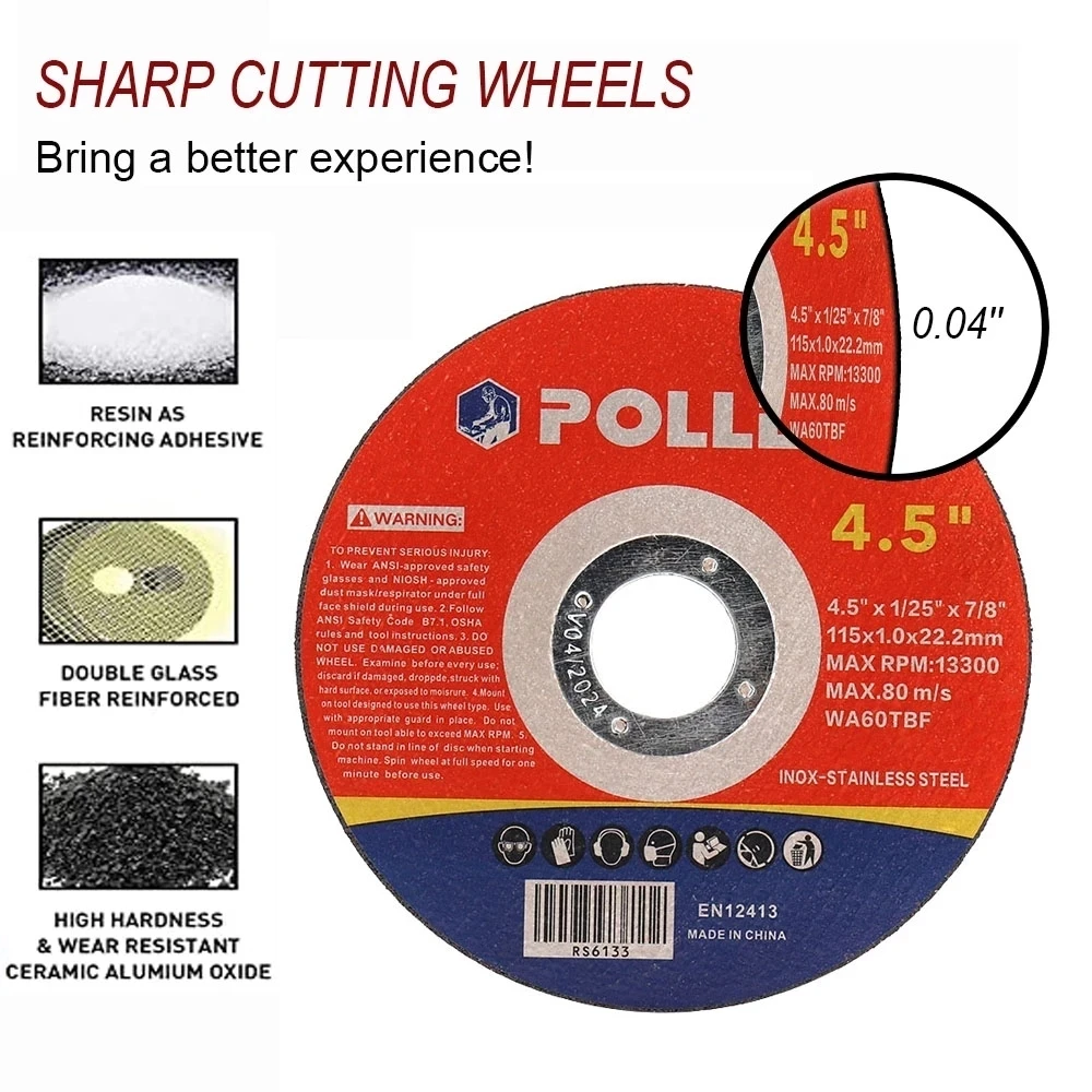 100mm Fibre Sanding Disc Sander Pad Wheels For Angle Grinder Metalworking 20pcs 