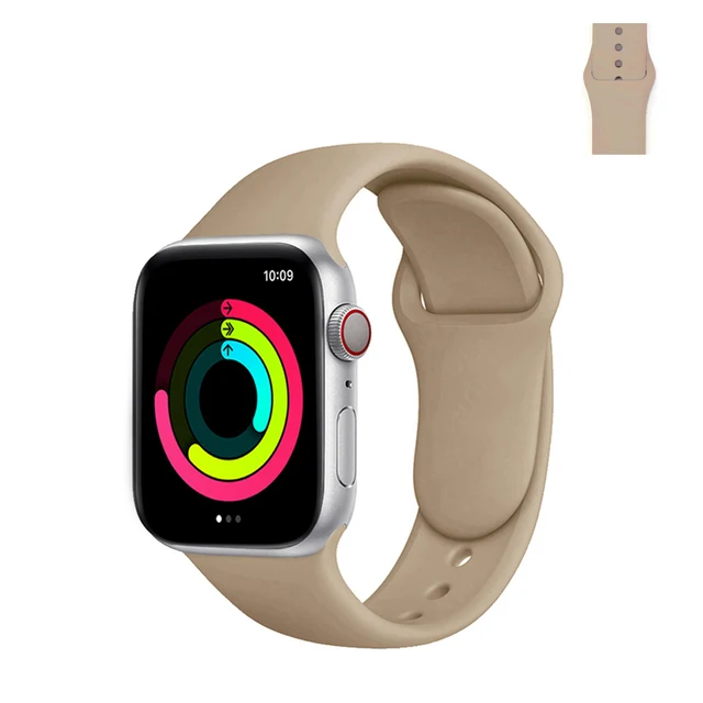 Sport Silicone Strap for Apple Watch Band 45mm 41mm 40mm 38mm Soft Bands Waterproof Wristbands for iWatch Series 7 SE6 5 4 3 2 1 14