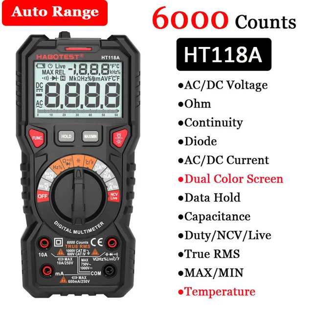 HT118A 6000 counts