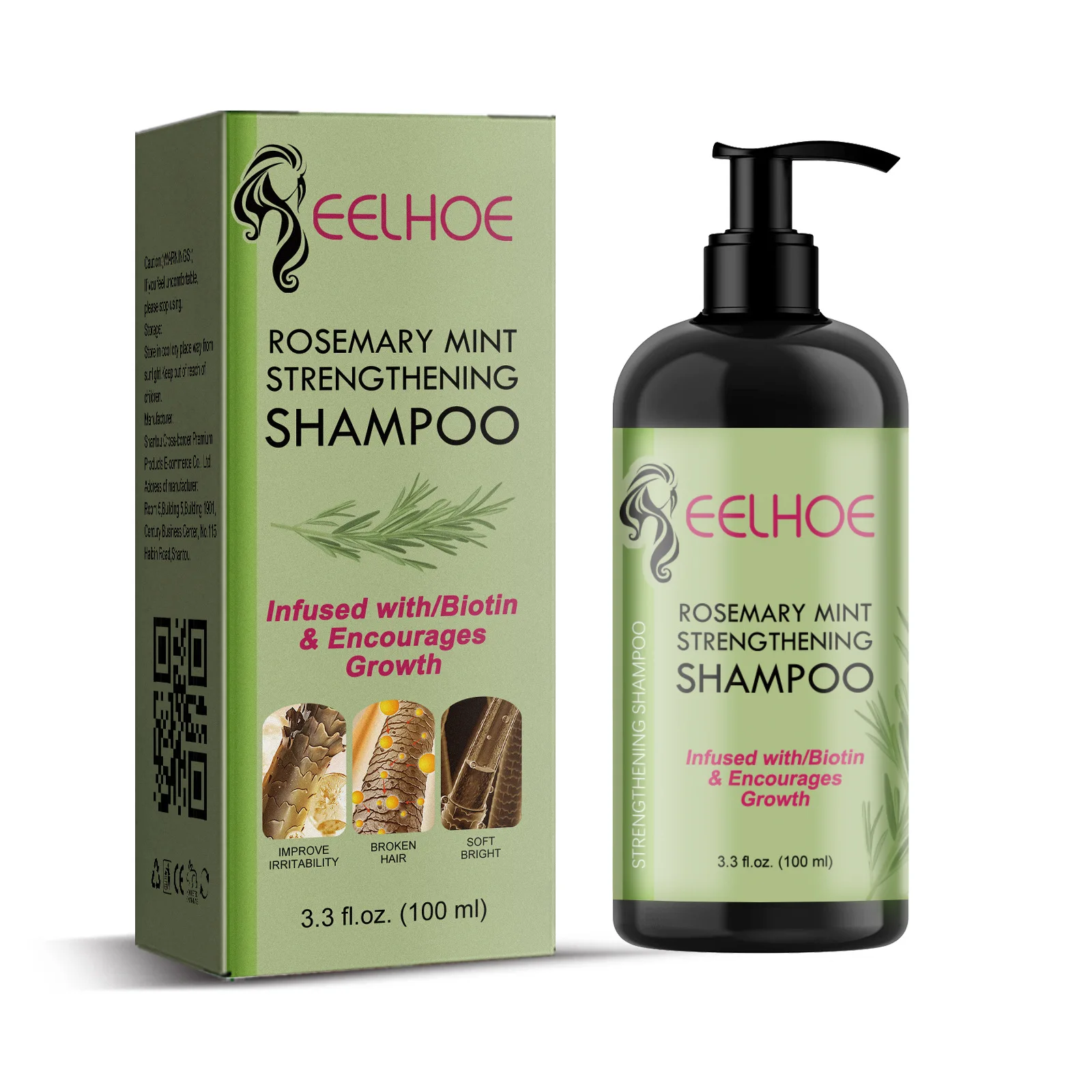 Shampoing réparateur pour cheveux, racines antipelliculaires, collecte, lissage, traitement, nettoyage du cuir chevelu, romarin, démangeaisons, instituts