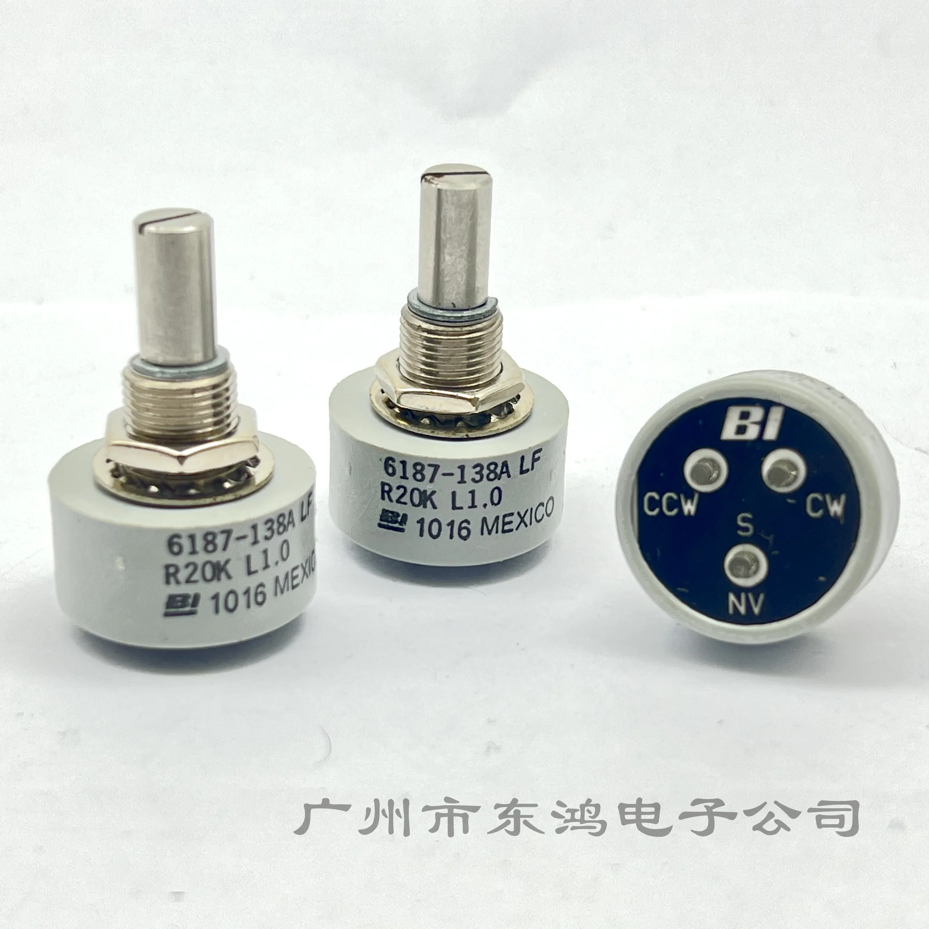 1 pcs 187 360 Degrees Without limit of 6187R Conductive Plastic Potentiometer 6187 20k Precision Resistor