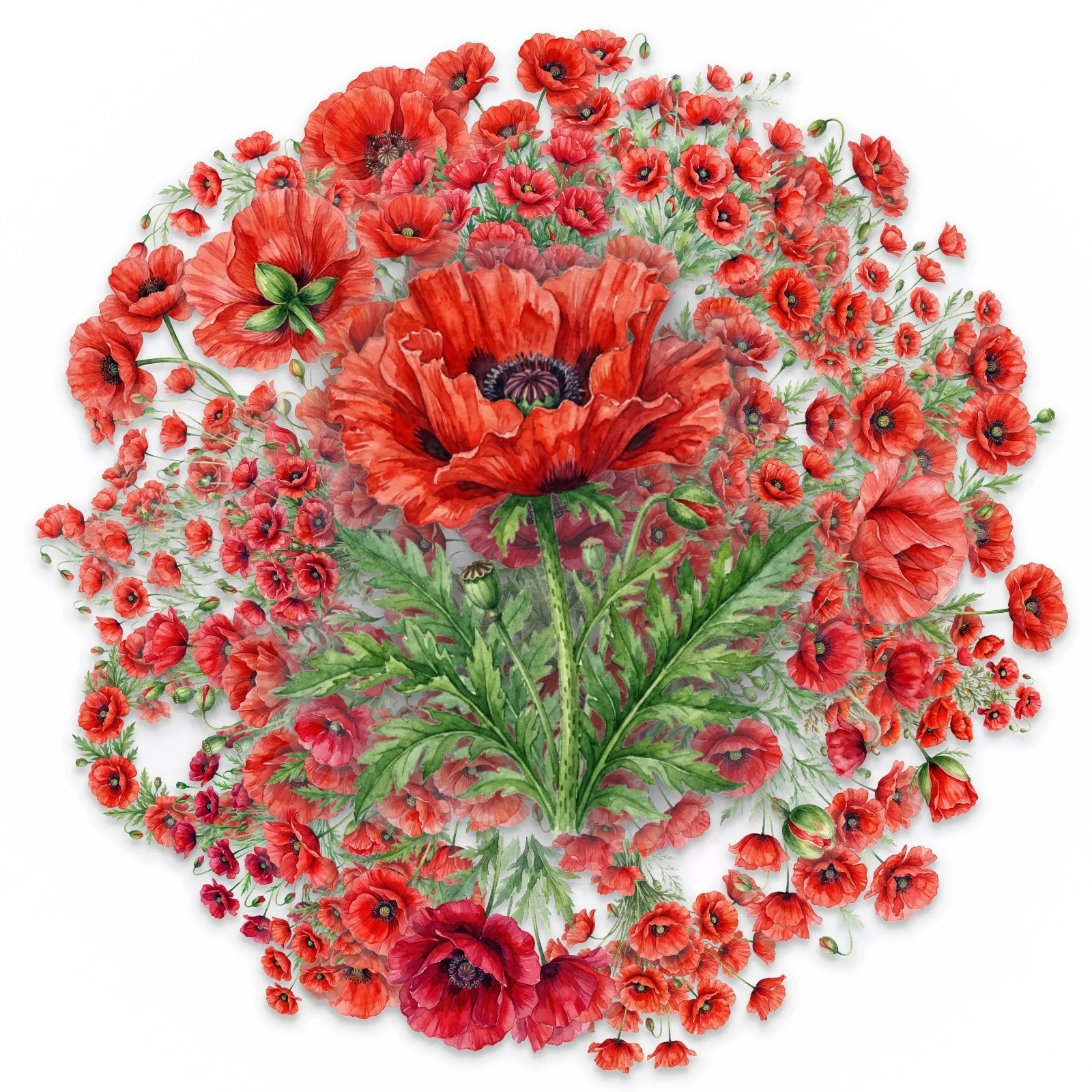 50/100 Pcs 레드 로즈 꽃 스티커, 투명 PET 방수 DIY 전화 꽃병 노트북 파일 폴더 헬멧 자동차 서랍 냉장고 기타