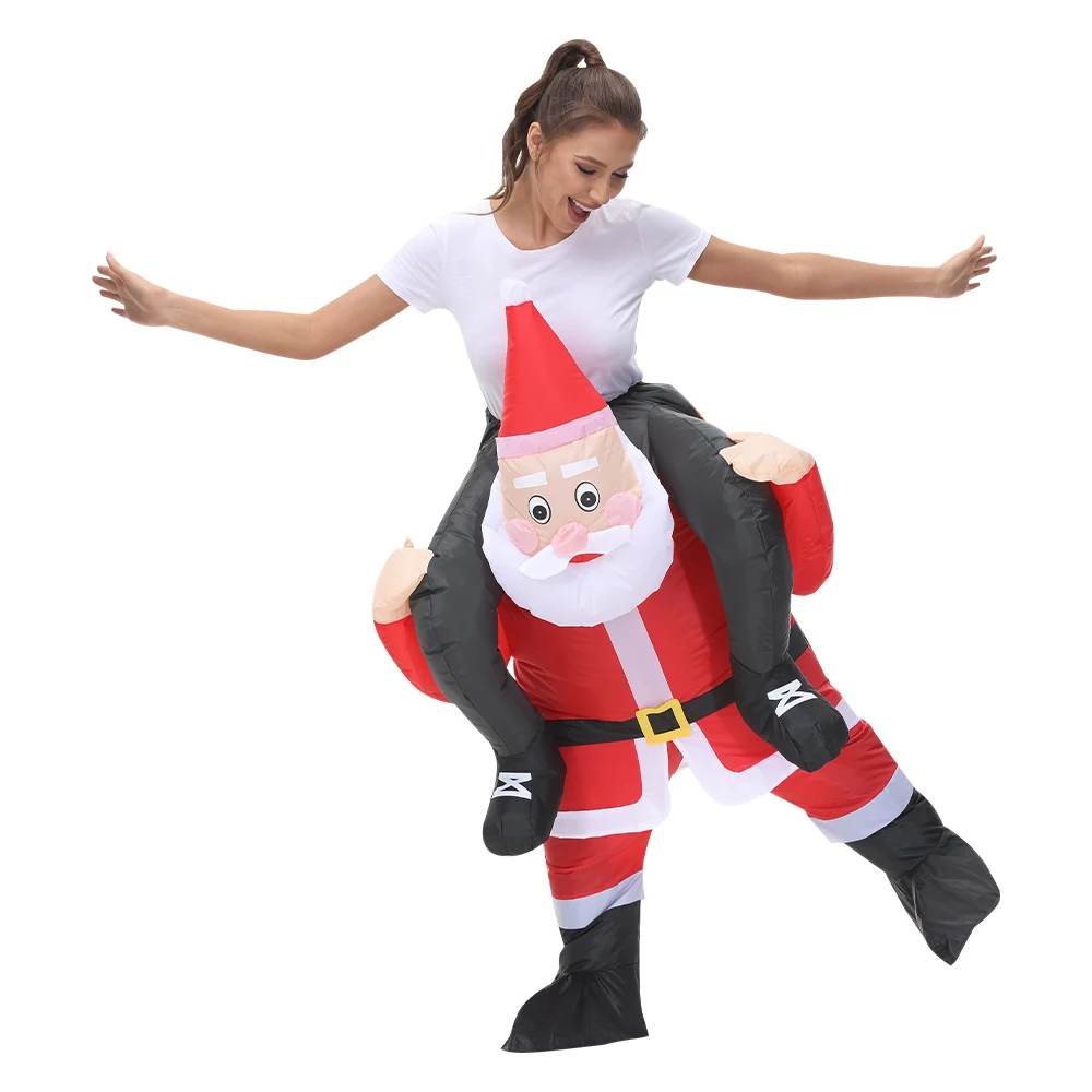 

Christmas Santa Clause Inflatable Costume Adult Funny Carnival Purim Anime Cosplay Costume for Men Women Birthday Dress Up