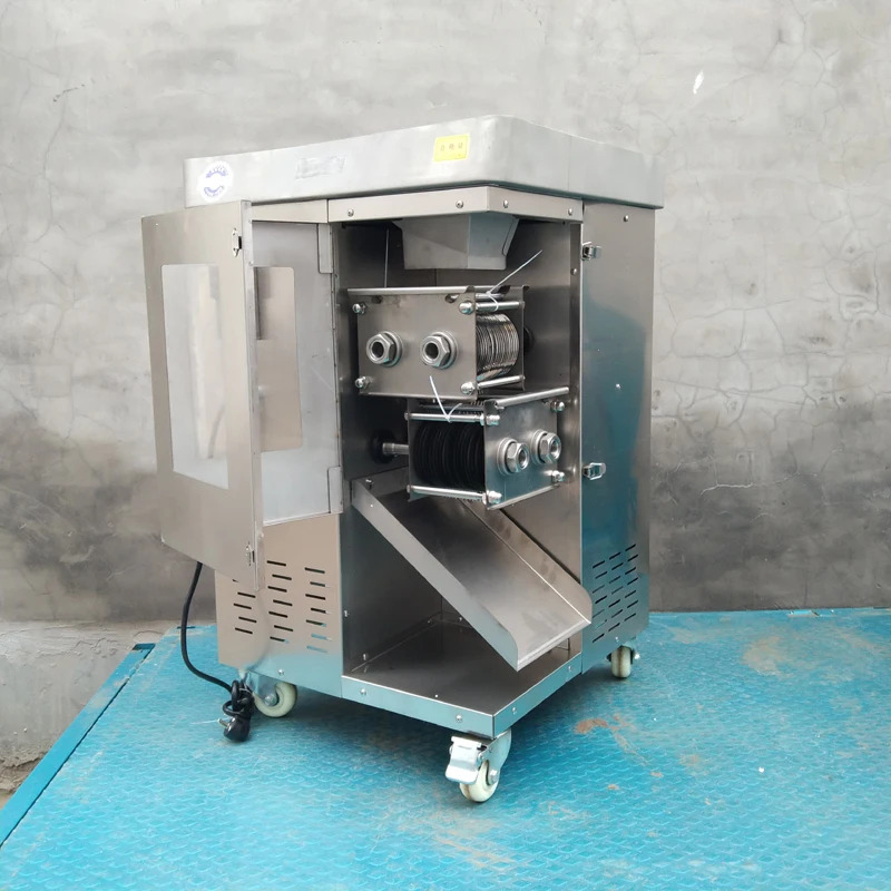 Industrial Fresh Meat Slicer And Shredder High Capacity Pork Fish Beef Meat Slicing Shredding Machine 4