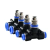 10 Sets Adjustable Copper Misting Nozzle Universal Spray Sprinkler With 8mm Tee Connector for Watering Irrigation Cooling 3