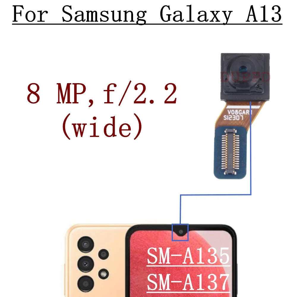 Front Facing Selfie Back Main Macro Depth Ultrawide Camera For Samsung Galaxy A13 4G A13s A135 A137 Flex Cable
