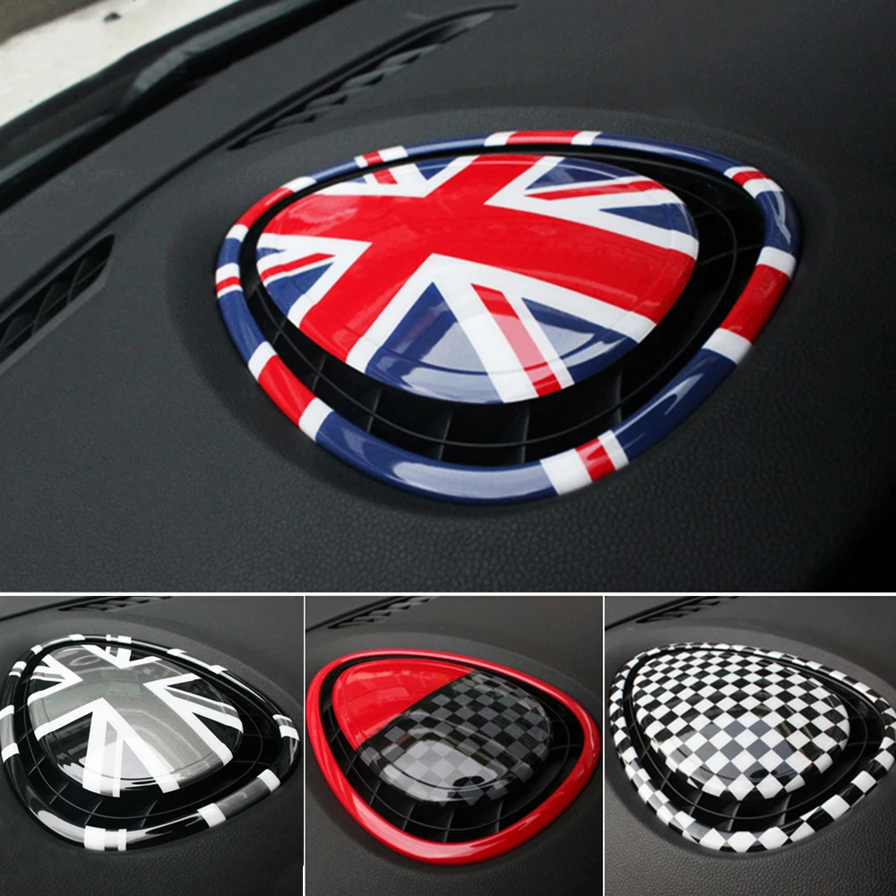 

3Pcs/Set Car UV Protected Union Jack Dashboard Vent USB Input Cover Emblem Sticker For M Coope r S J C W F54/55/56 Car Styling