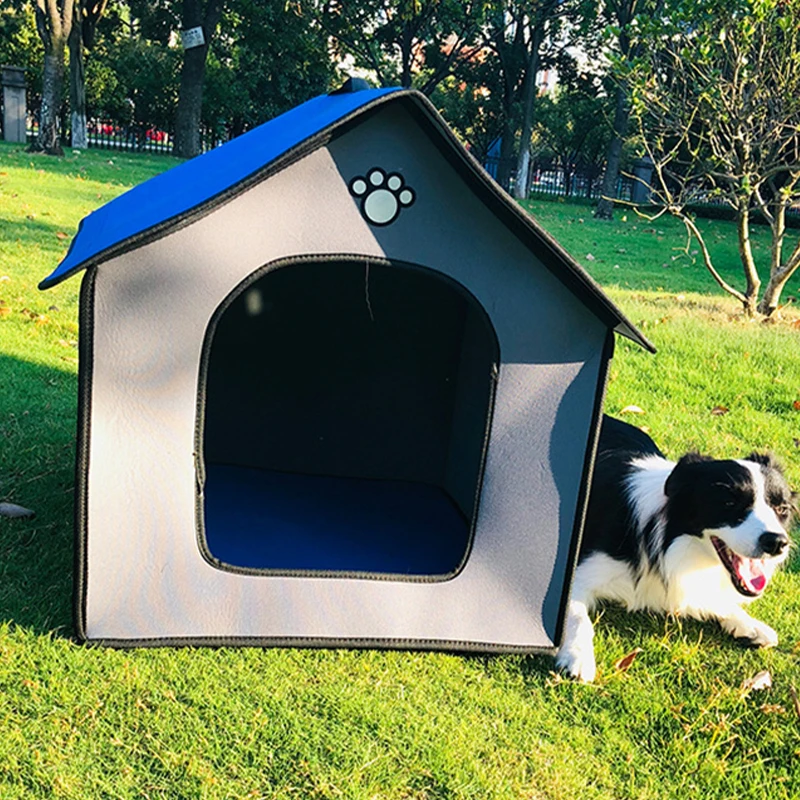 Casa plegable impermeable para perros y gatos pequeños y grandes, cama de  EVA para mascotas, nido extraíble, perrera portátil, accesorios para perros  al aire libre _ - AliExpress Mobile