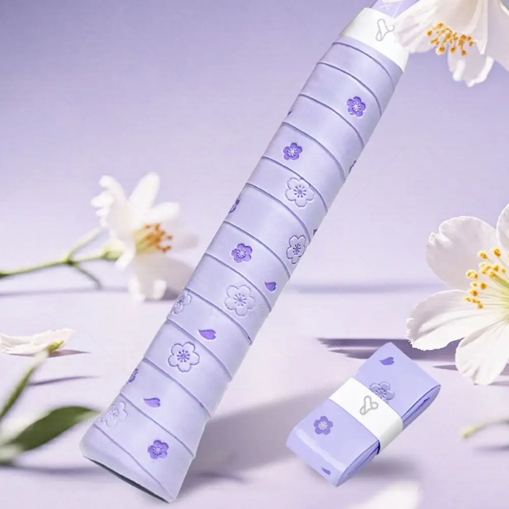 New PU Badminton Handle Wrap Tape Non-slip Print Badminton Overgrip Sweat-absorbent Badminton Racket Handle Grip