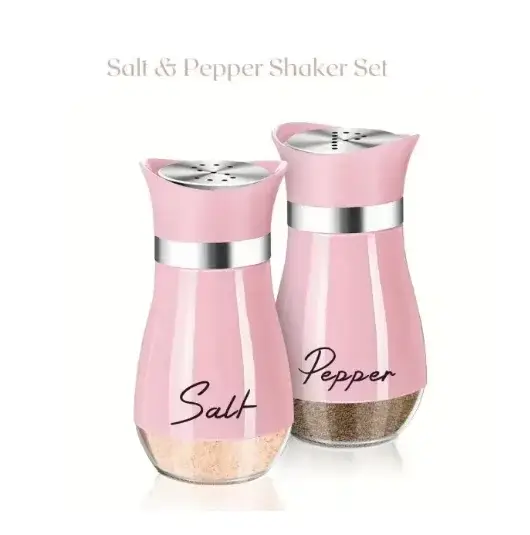 2pcs Seasoning Shaker Glass Bottles Spices Storage Barbecue Condiment Jar Salt Pepper Boxes For Kitchen Gadget Tools Organizer - Image 8