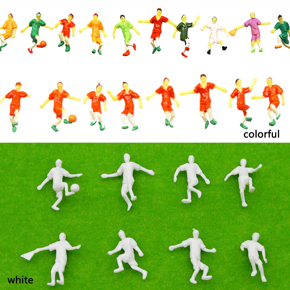 Scale150175MiniFootballPlayerFiguresModelUnpaintedColorful