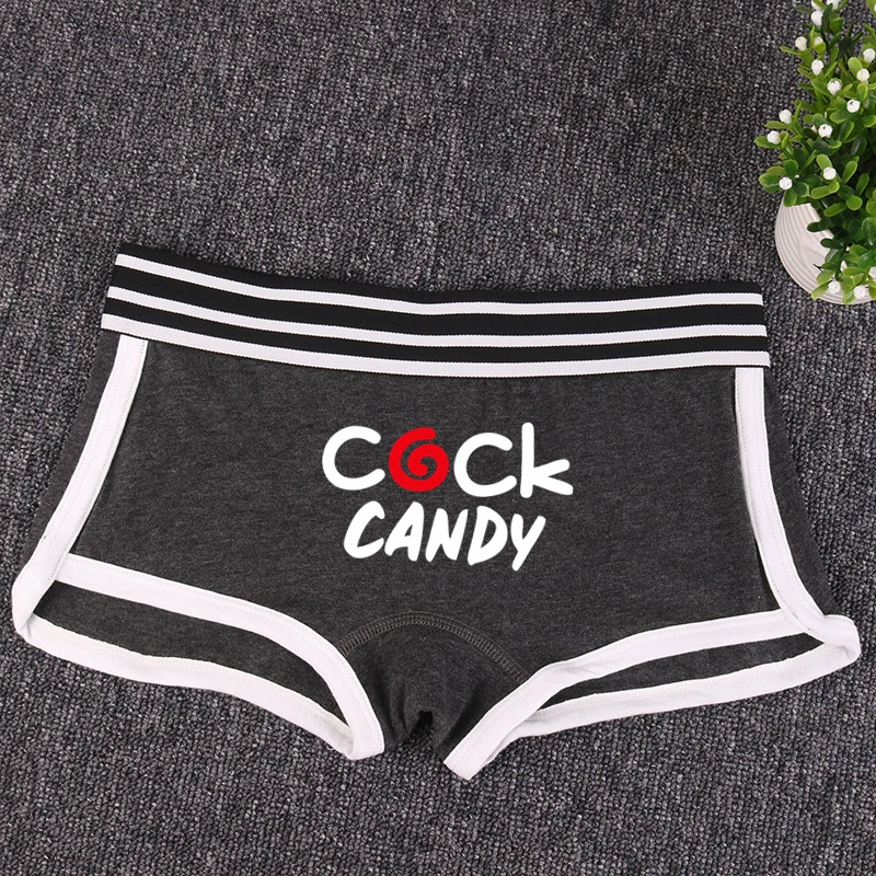 COCK CANDY Cotton Boy Shorts WIFE Gift Underwear for Women New Women Boxer Shorts Girl Panties Breathable Women's Intimates