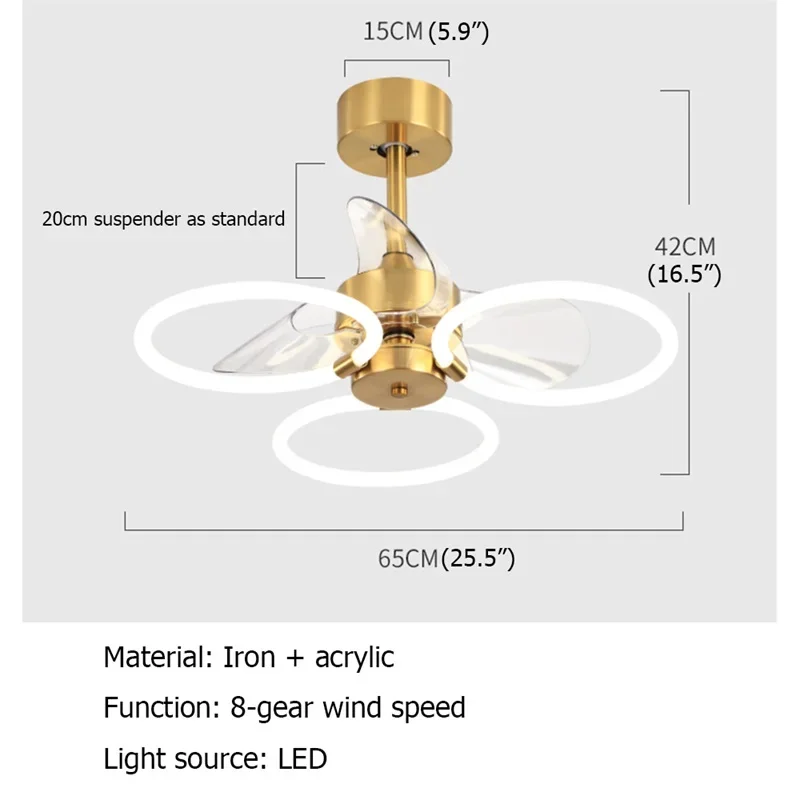 ALBERT Nordic ALBERT Ceiling Fan Lights Remote Control with LED Modern Creative Lighting for Home